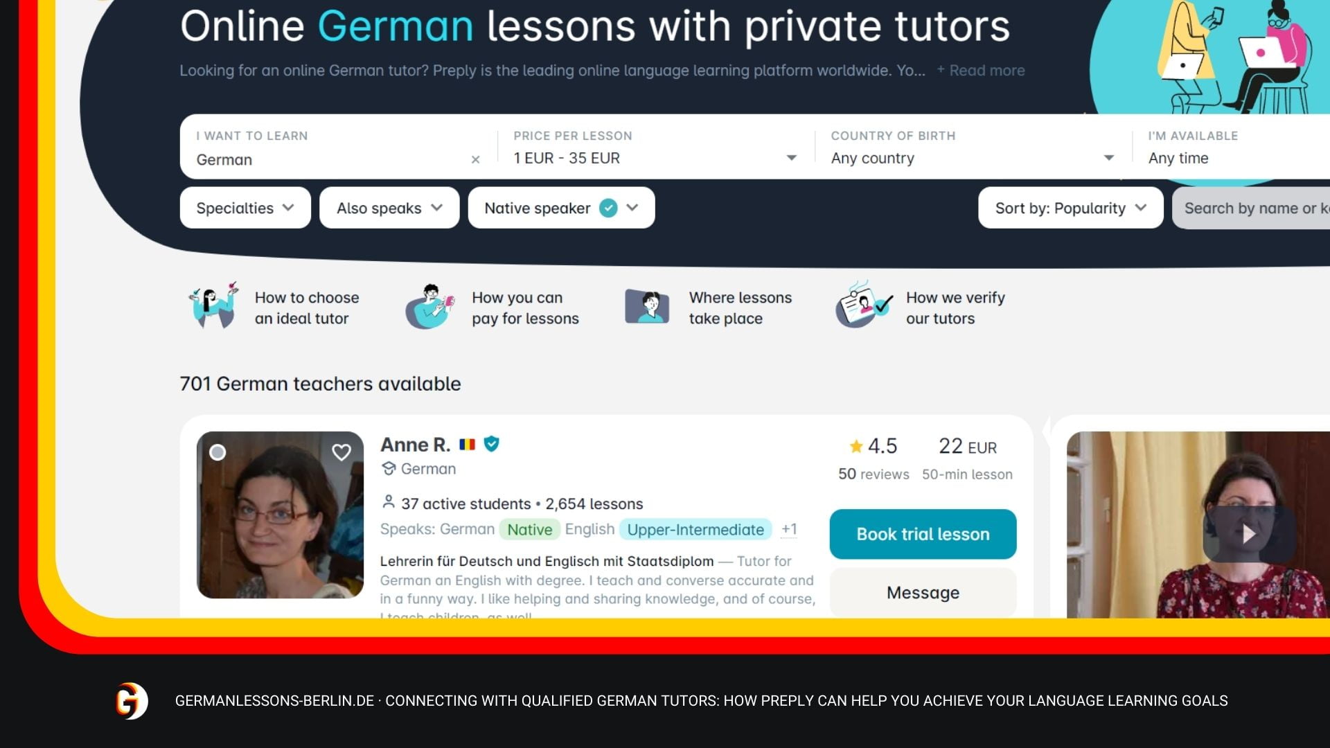 Connecting With Qualified German Tutors