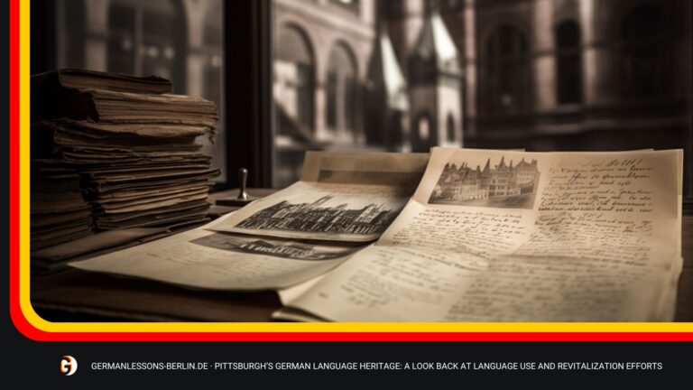 Pittsburgh's German Language Heritage: A Look Back At Language Use And Revitalization Efforts 3 Pittsburgh's German Language Heritage
