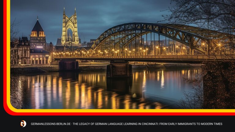 The Legacy Of German Language Learning In Cincinnati: From Early Immigrants To Modern Times 1 The Legacy Of German Language Learning In Cincinnati: From Early Immigrants To Modern Times