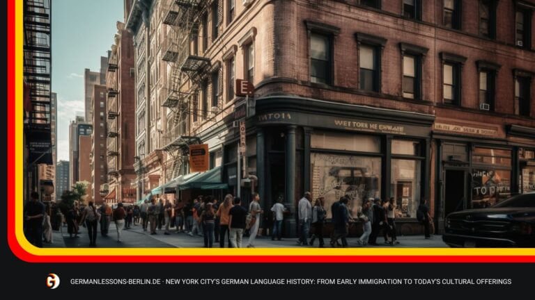New York City's German Language History: From Early Immigration To Today's Cultural Offerings 2 New York City's German Language History: From Early Immigration To Today's Cultural Offerings